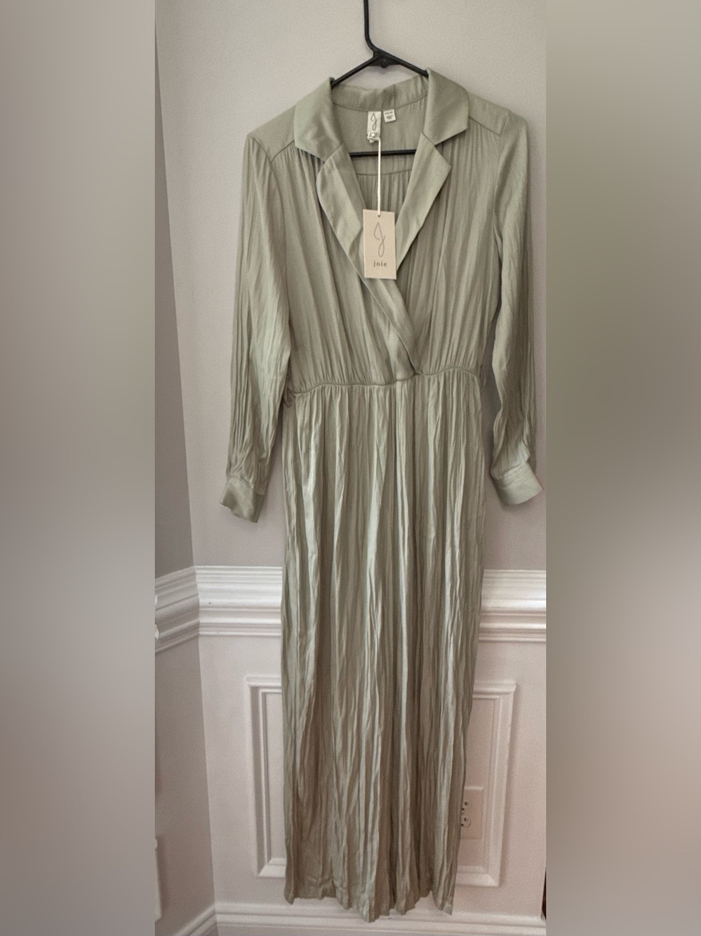 Joie Sage Green Long Sleeve Romper Size XS